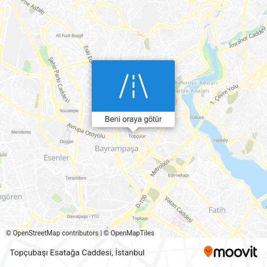 Topçubaşı Esatağa Caddesi harita