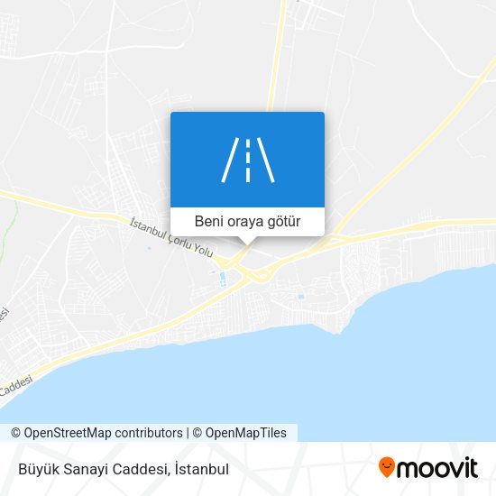 Büyük Sanayi Caddesi harita