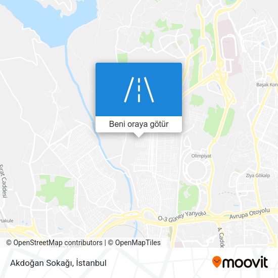Akdoğan Sokağı harita
