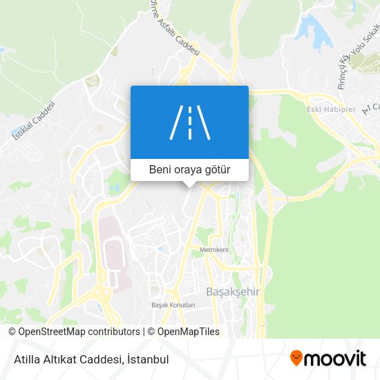 Atilla Altıkat Caddesi harita