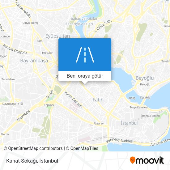 Kanat Sokağı harita