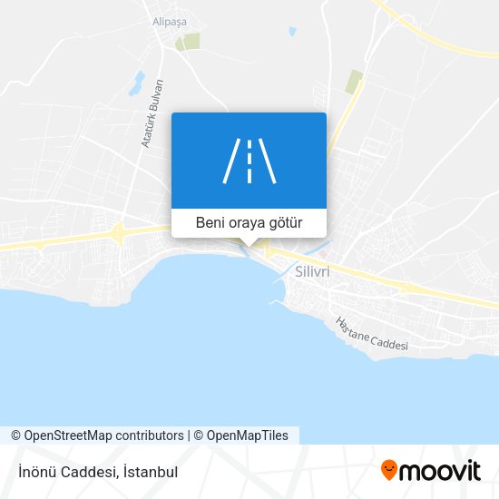 İnönü Caddesi harita