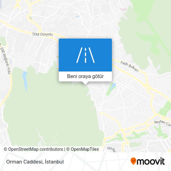 Orman Caddesi harita