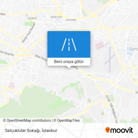 Selçuklular Sokağı harita