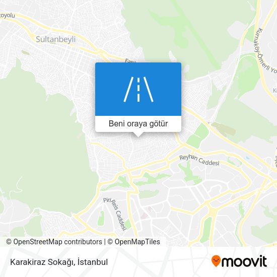 Karakiraz Sokağı harita