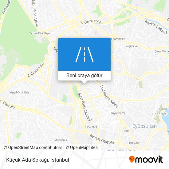 Küçük Ada Sokağı harita