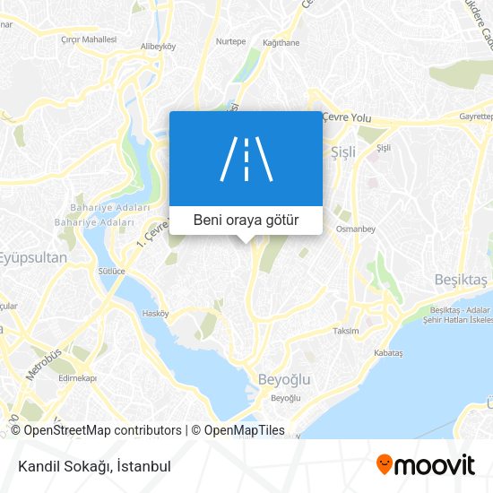 Kandil Sokağı harita