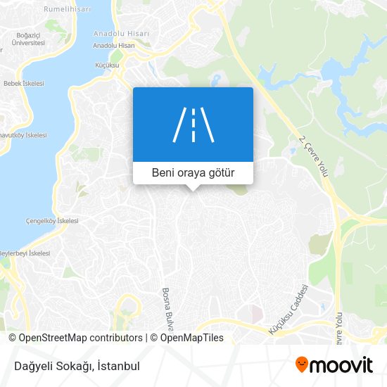 Dağyeli Sokağı harita