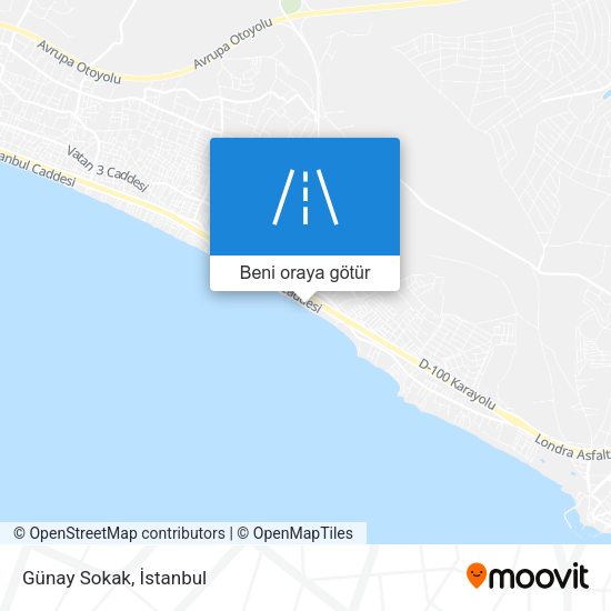 Günay Sokak harita