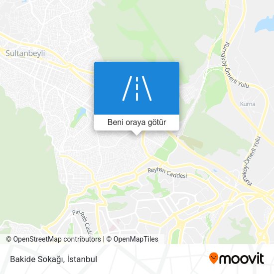 Bakide Sokağı harita