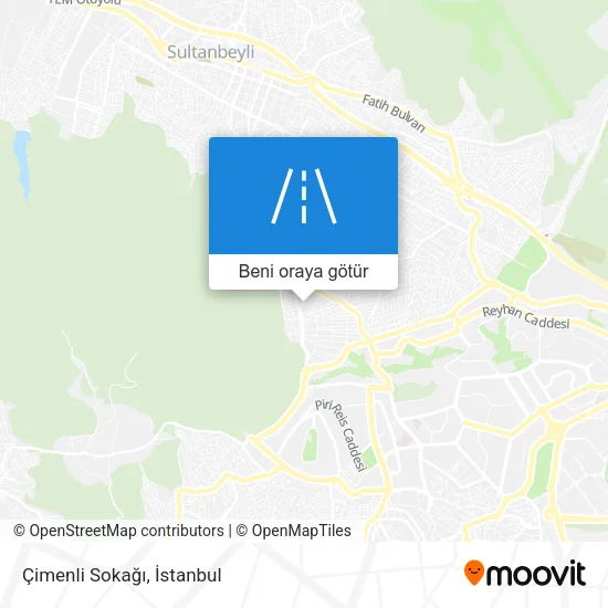 Çimenli Sokağı harita