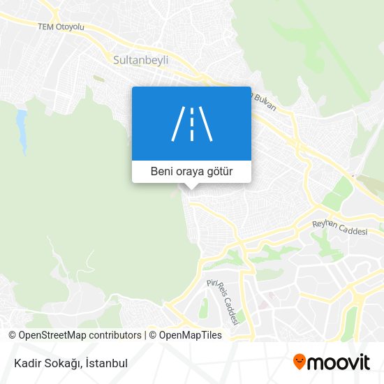 Kadir Sokağı harita