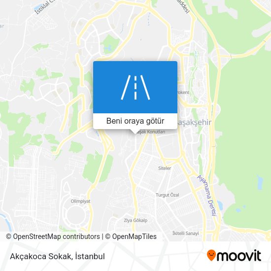 Akçakoca Sokak harita