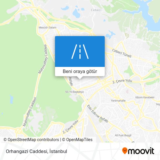 Orhangazi Caddesi harita