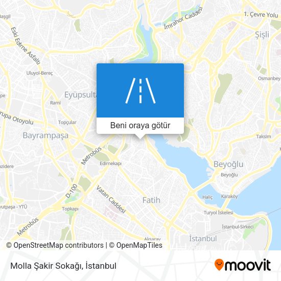Molla Şakir Sokağı harita