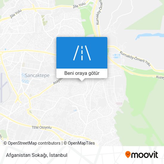 Afganistan Sokağı harita