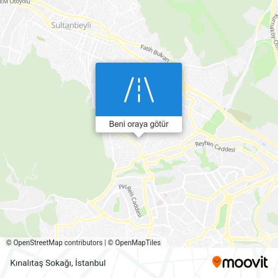 Kınalıtaş Sokağı harita