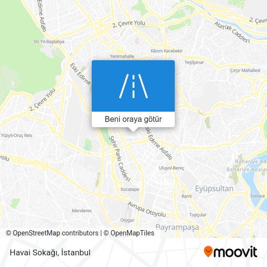 Havai Sokağı harita