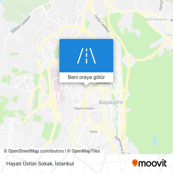 Hayati Üstün Sokak harita