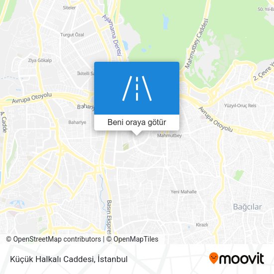 Küçük Halkalı Caddesi harita