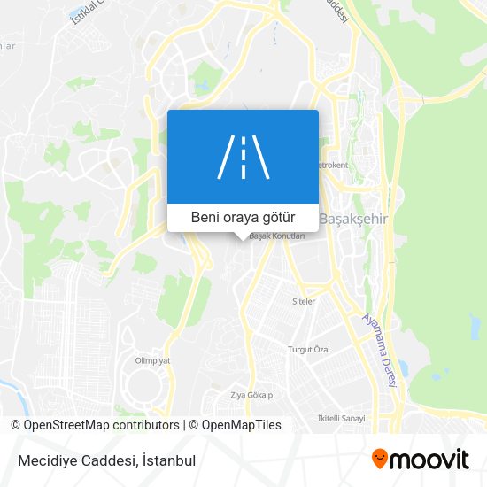 Mecidiye Caddesi harita