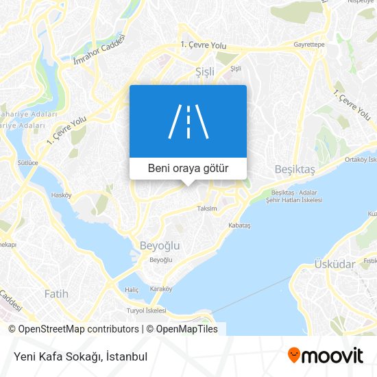 Yeni Kafa Sokağı harita