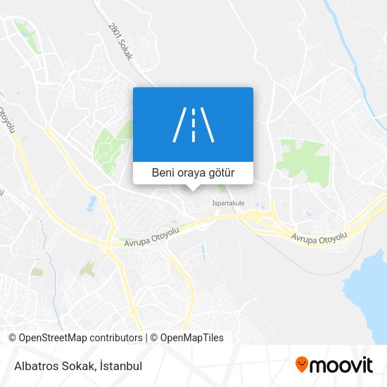 Albatros Sokak harita