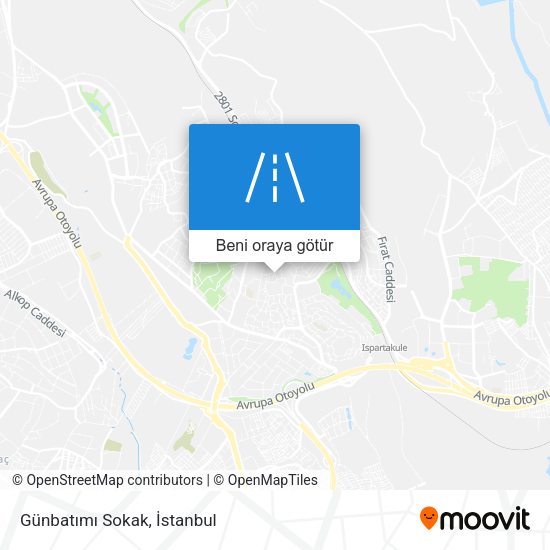 Günbatımı Sokak harita