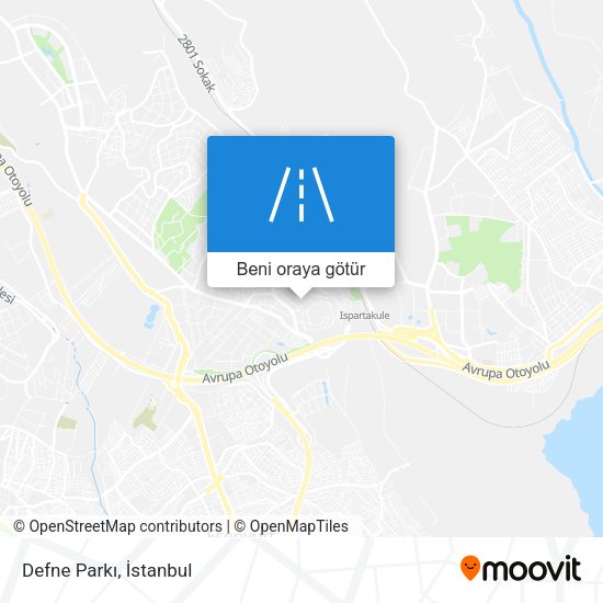 Defne Parkı harita
