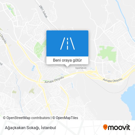 Ağaçkakan Sokağı harita