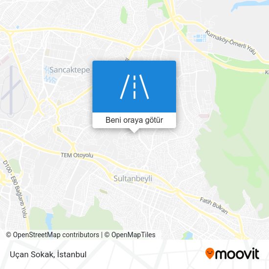Uçan Sokak harita