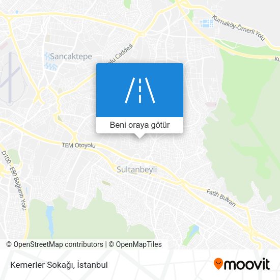 Kemerler Sokağı harita