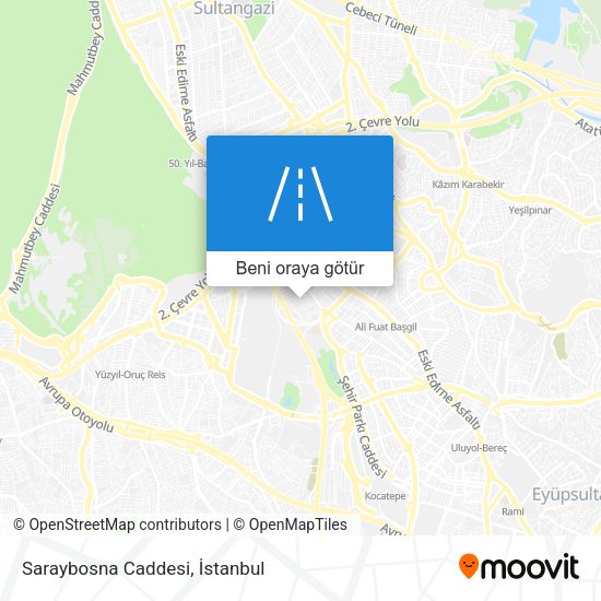 Saraybosna Caddesi harita