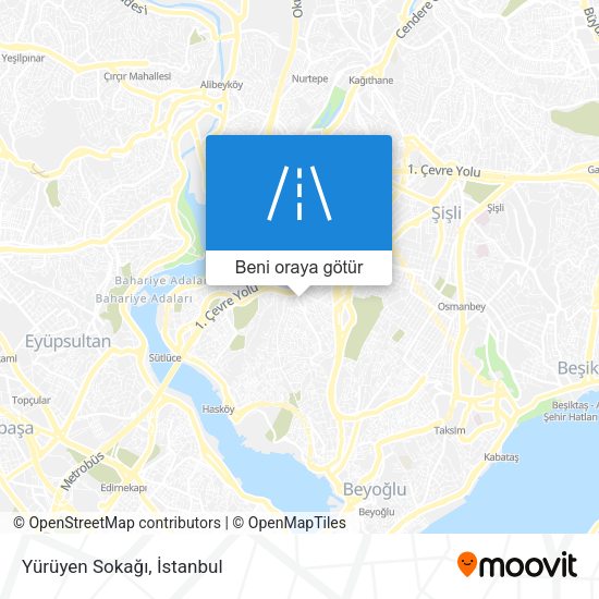 Yürüyen Sokağı harita