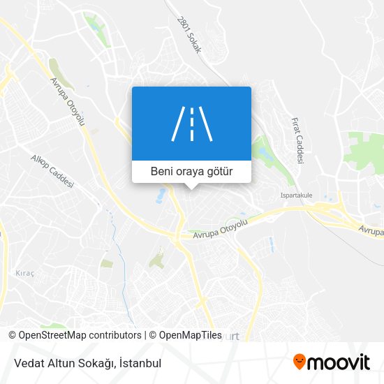 Vedat Altun Sokağı harita