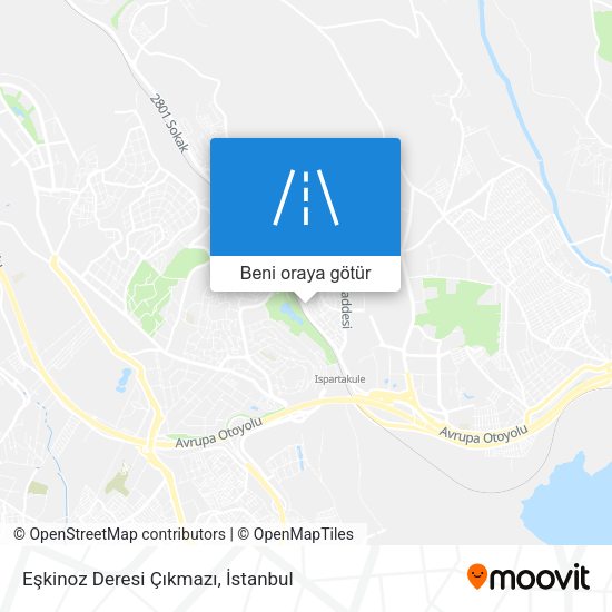Eşkinoz Deresi Çıkmazı harita