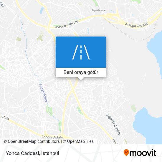 Yonca Caddesi harita