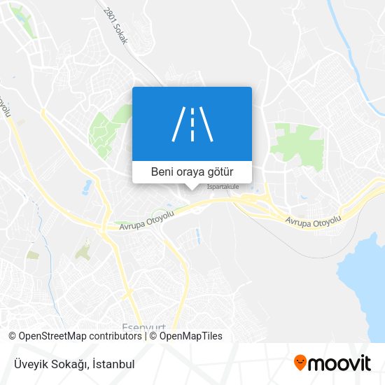 Üveyik Sokağı harita
