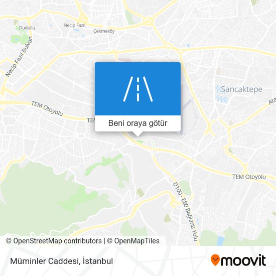 Müminler Caddesi harita