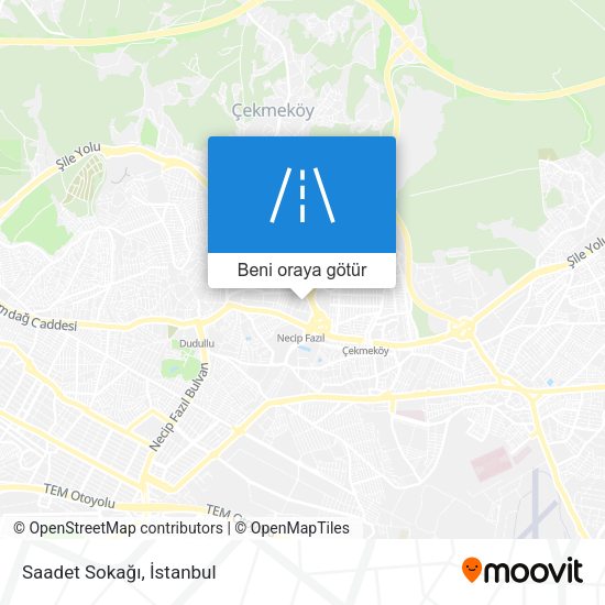 Saadet Sokağı harita
