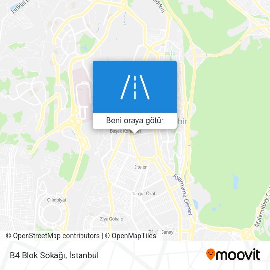 B4 Blok Sokağı harita