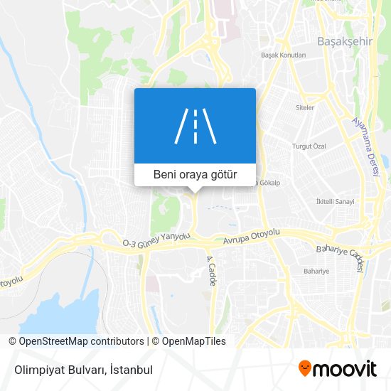 Olimpiyat Bulvarı harita