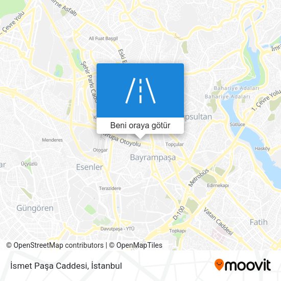 İsmet Paşa Caddesi harita