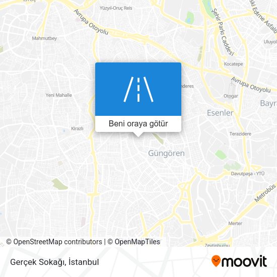 Gerçek Sokağı harita