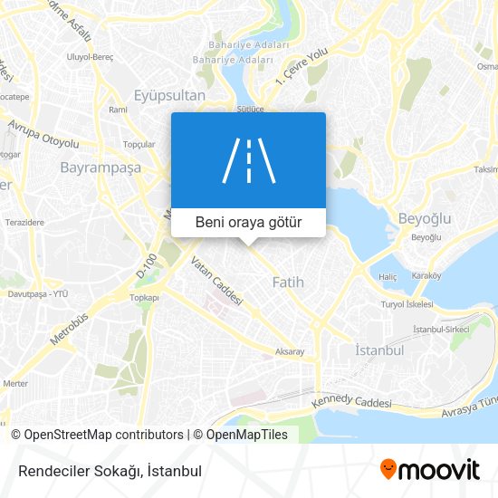 Rendeciler Sokağı harita