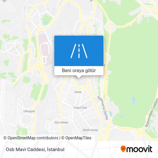 Osb Mavi Caddesi harita