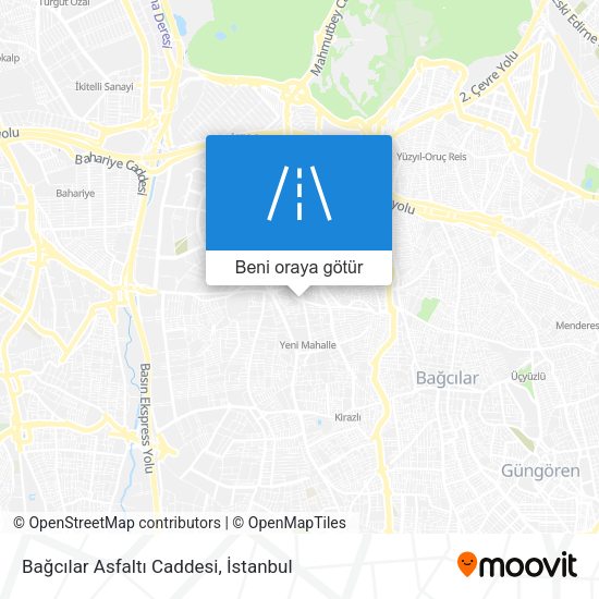 Bağcılar Asfaltı Caddesi harita