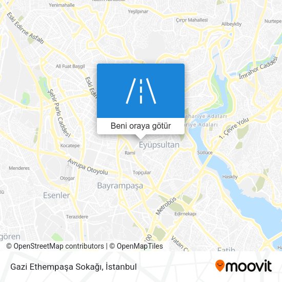 Gazi Ethempaşa Sokağı harita