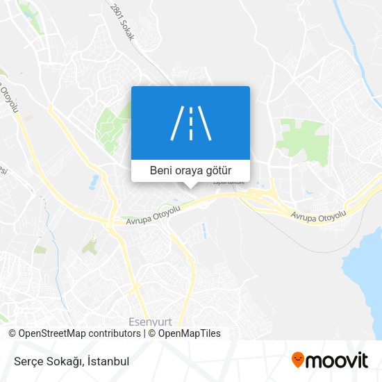 Serçe Sokağı harita