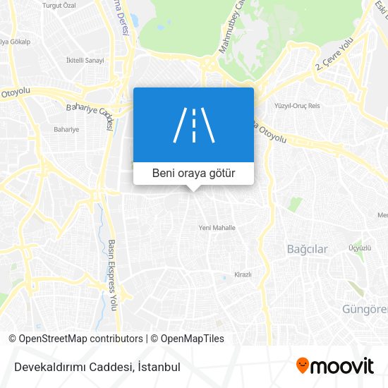 Devekaldırımı Caddesi harita